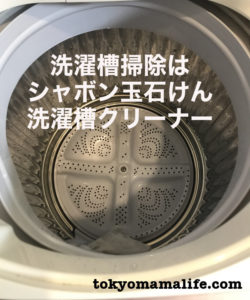 威力がスゴイ！合成界面活性剤不使用のシャボン玉石けん『洗たく槽クリーナー』でごっそり黒カビ除去！